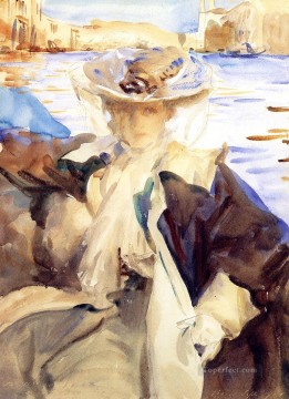 Jane de Glehn en un retrato en góndola John Singer Sargent Pinturas al óleo